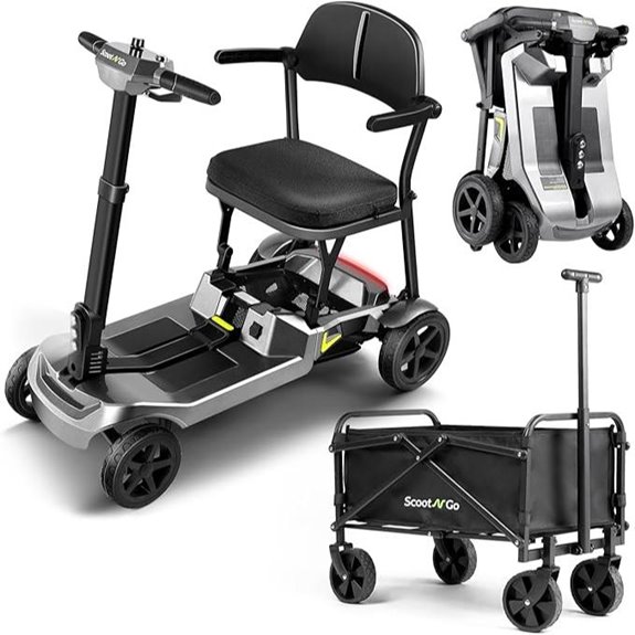 Foldable 4-Wheel Mobility Scooter for Seniors
