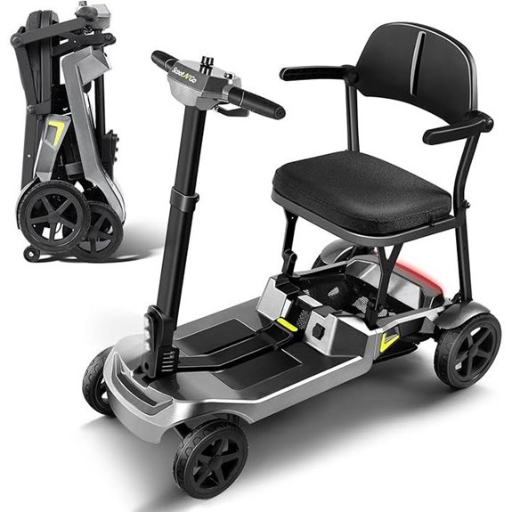 Foldable 4-Wheel Mobility Scooter for Seniors