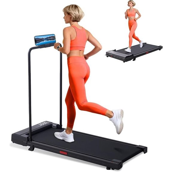 Portable Incline Walking Pad Treadmill with Handles