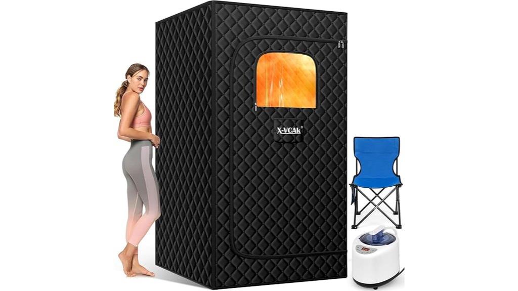 portable sauna with remote