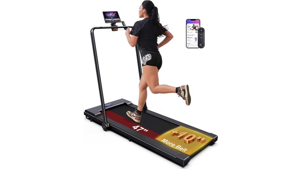 portable treadmill with remote