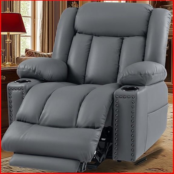 Large Power Lift Recliner with Heat & Massage