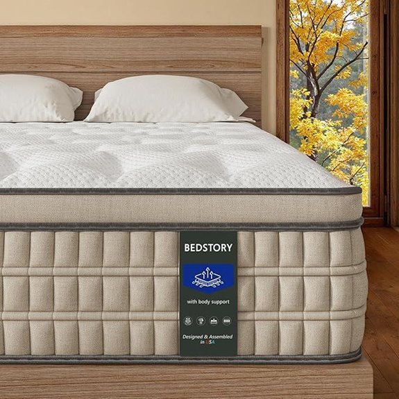 BedStory 14-Inch Queen Hybrid Mattress with Support