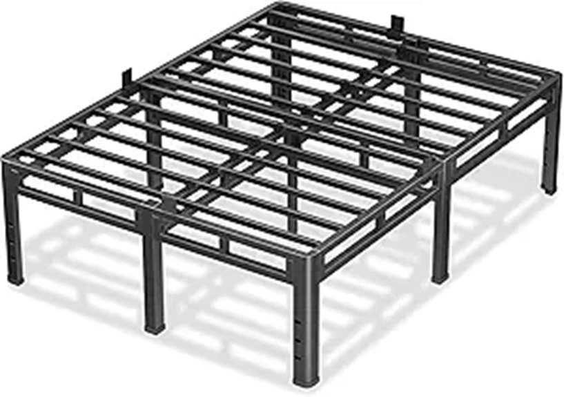 NKZ 24-Inch Queen Metal Bed Frame & Box Spring