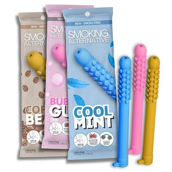 Quit Smoking Aromatherapy Chews & Fidget Tool (3 Pack)