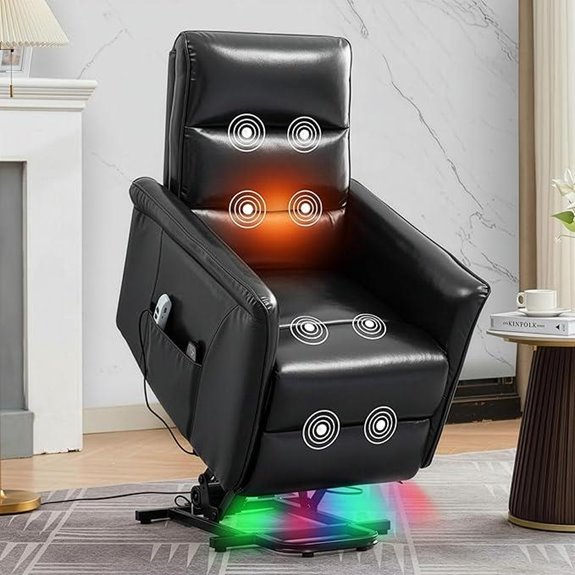 MANBUR Power Lift Recliner with Massage and Heat