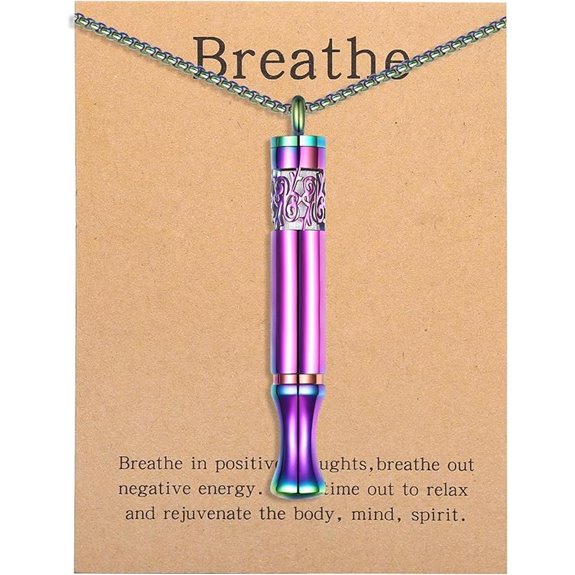 Anxiety Relief Pendant with Aromatherapy Diffuser Necklace