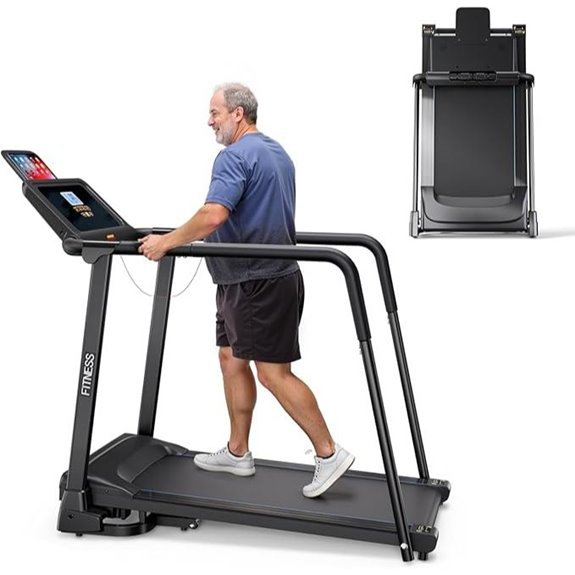 Treadmill for Seniors with Safety Handrails