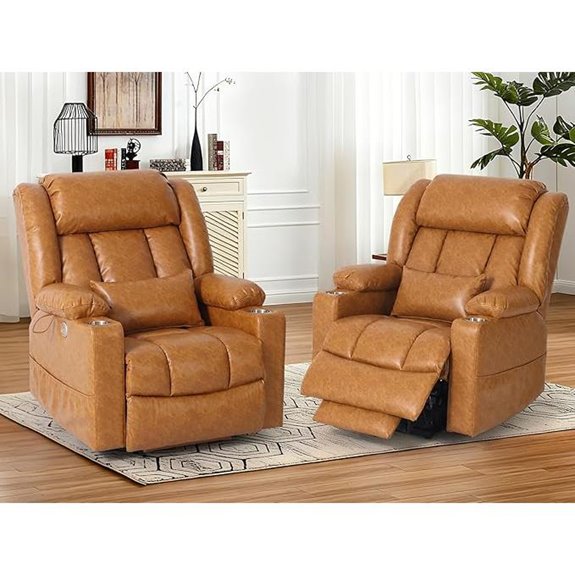 ABCASA Zero Gravity Recliner Chairs (Set of 2)