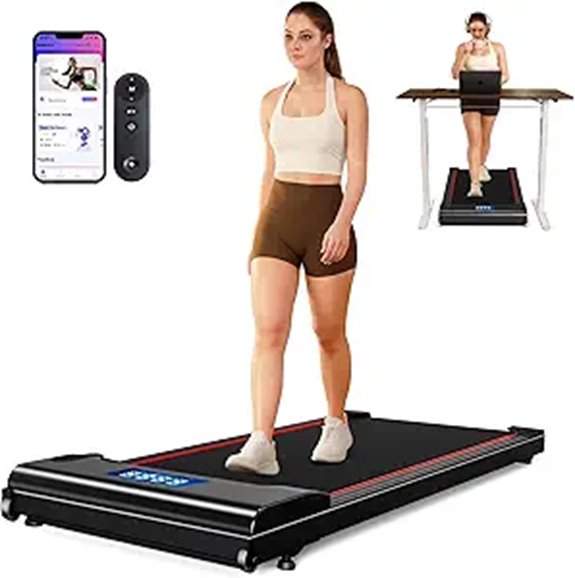 silent treadmill with app