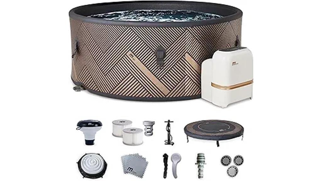 six person inflatable hot tub