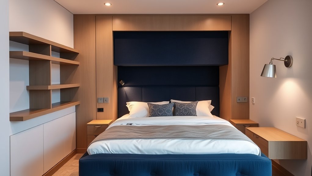 space saving bed features