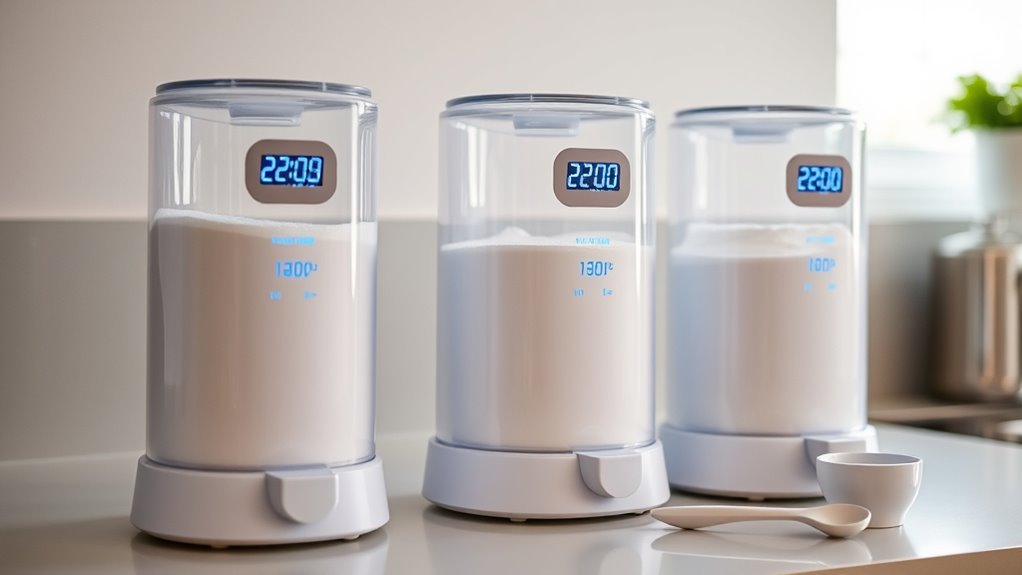 temperature controlled baby formula dispensers
