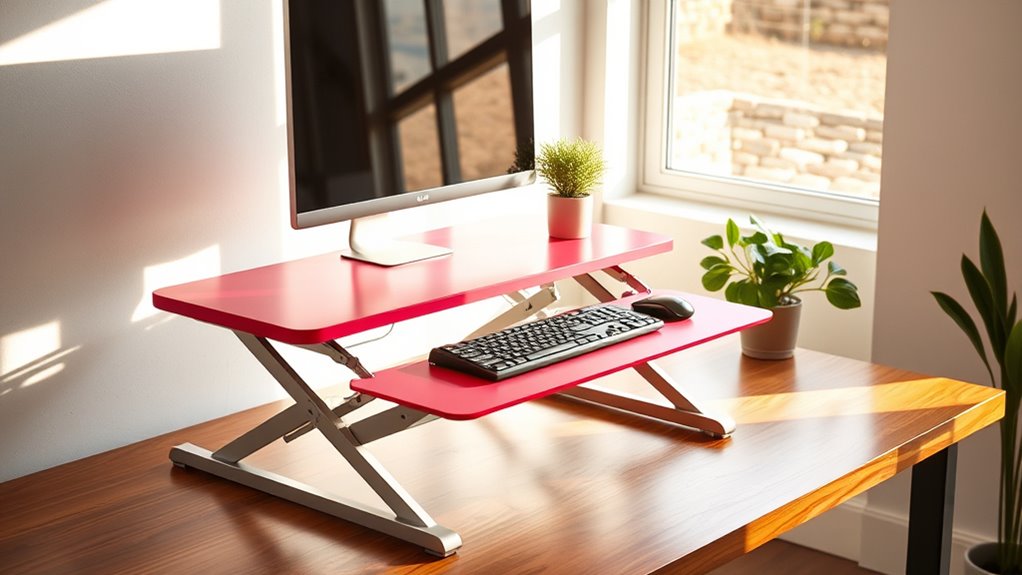 top adjustable desk converters