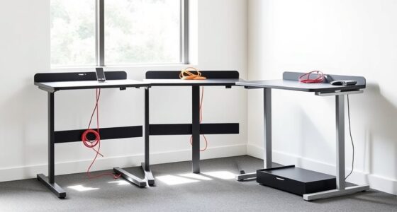 top adjustable desks with storage