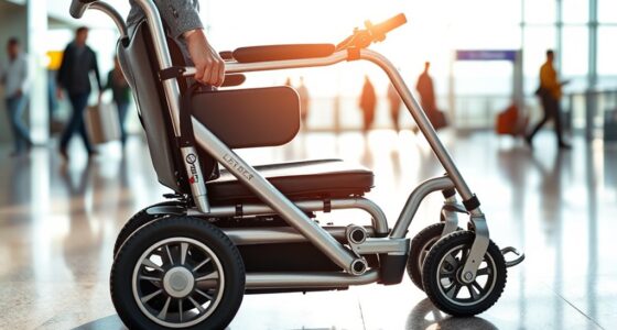 top travel folding electric wheelchairs