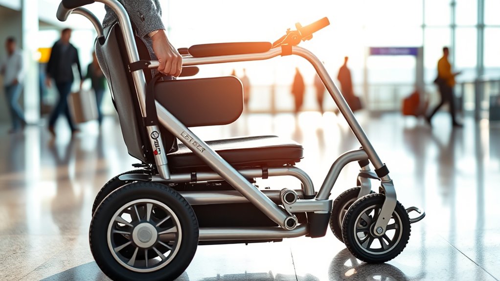 top travel folding electric wheelchairs