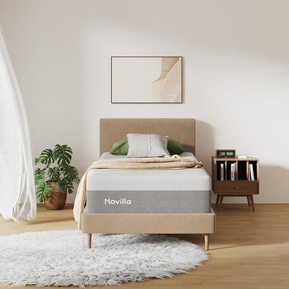 Novilla Twin Gel Memory Foam Mattress for Cool Sleep