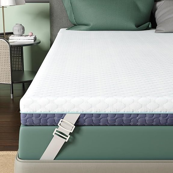 Twin Size Memory Foam Mattress Topper with Cover
