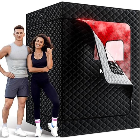 Upgraded 2 Person Infrared Sauna with Accessories