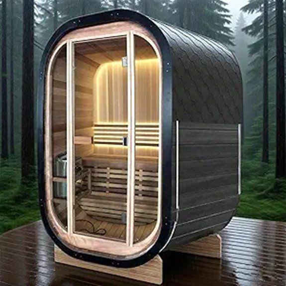 Smartmak 2-Person Indoor/Outdoor Sauna with Stove