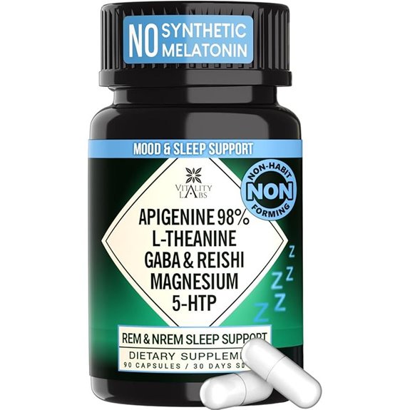 Herbal Sleep Aid Supplement for Adults (90 Vegan Capsules)