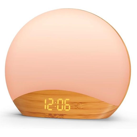 wood grain alarm clock
