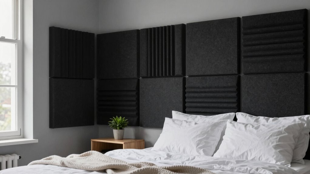 acoustic panels enhance bedroom tranquility