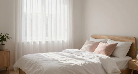 bright airy calming bedroom