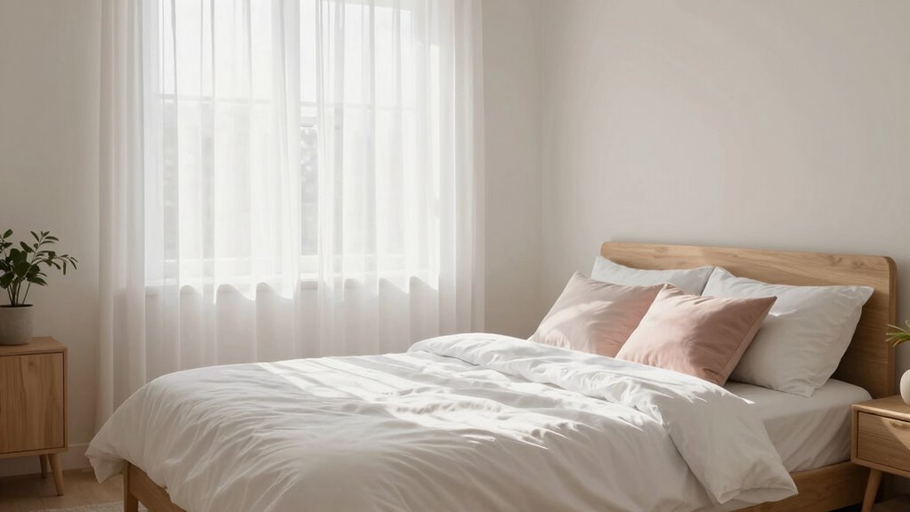 bright airy calming bedroom