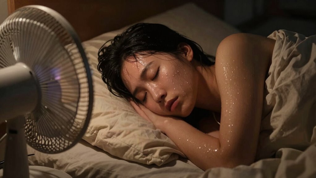 layered cooling sleep setup
