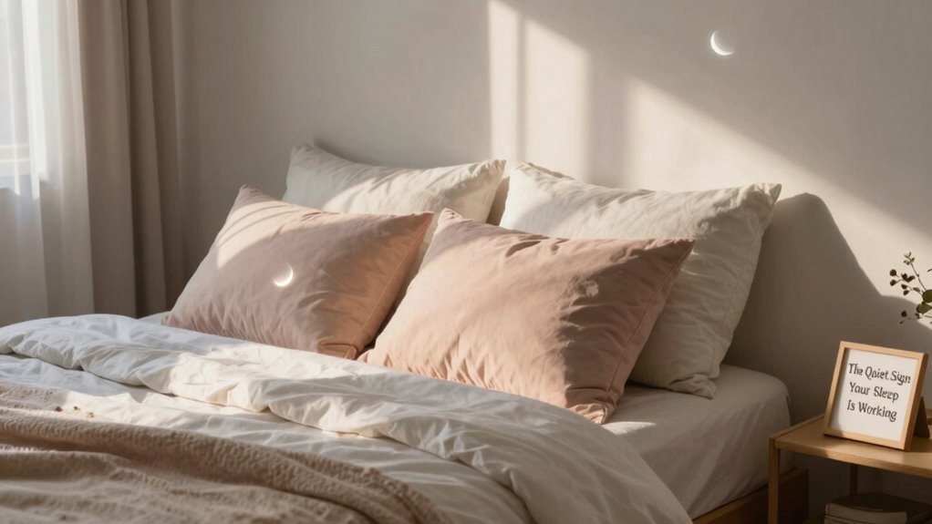 peaceful sleep signals success