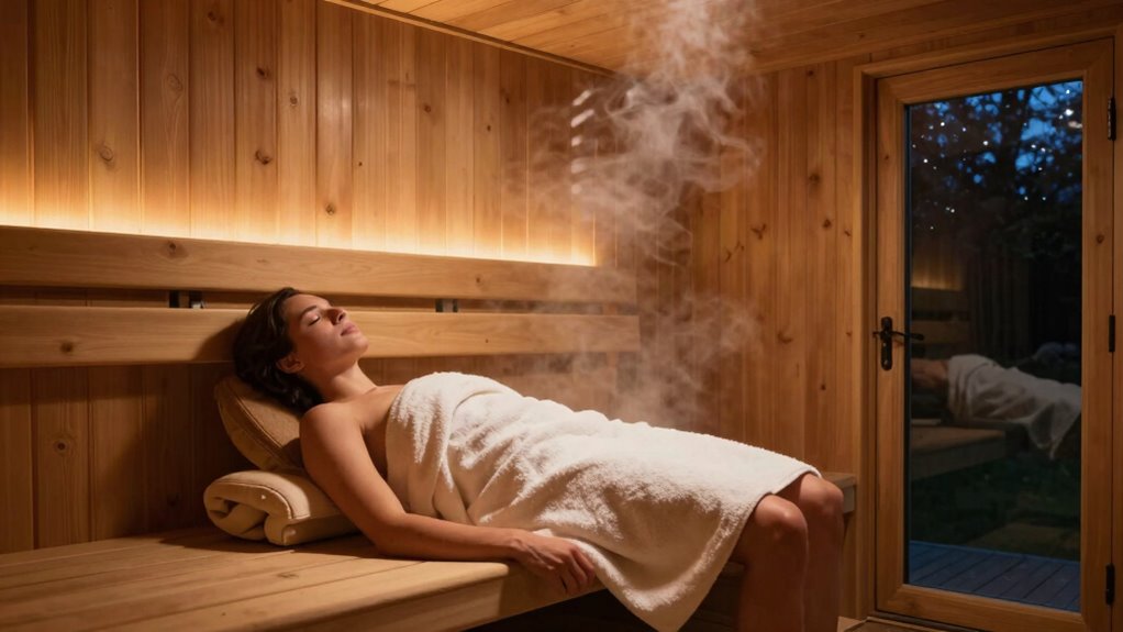 sauna aids evening recovery