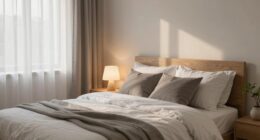 serene organized cozy space