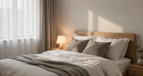 serene organized cozy space
