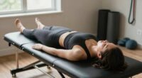 using inversion and stretching exercises
