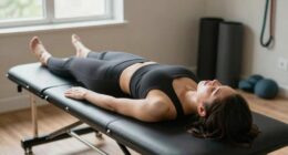 using inversion and stretching exercises