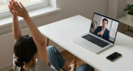 6 Best Yoga Stretches to Do Discretely During a Zoom Meeting