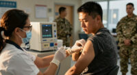 Military requiring flu vaccines for recruits as Air Force base deals with outbreak