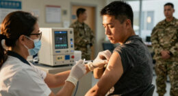 Military requiring flu vaccines for recruits as Air Force base deals with outbreak